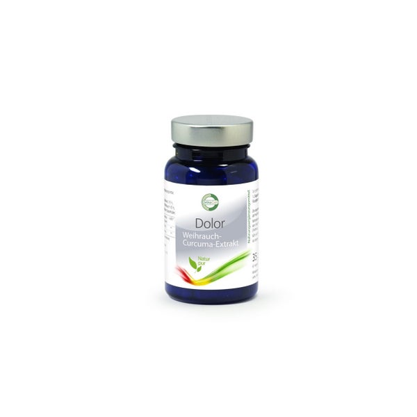 Dolor Curcuma + Weihrauchextrakt – Pflanzen-Komplex mit Vitamin C & D3 (60 Kapseln)