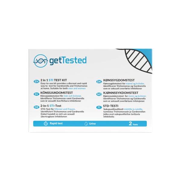 GetTested 2 in 1 Trichomonas / Gardnerella Test 1 St