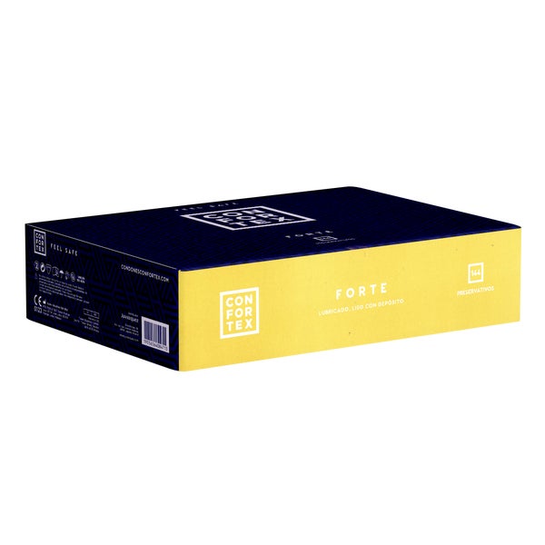 Forte – 144 extra starke Kondome, 0,080 mm, anatomische From (144 Kondome) 144 St