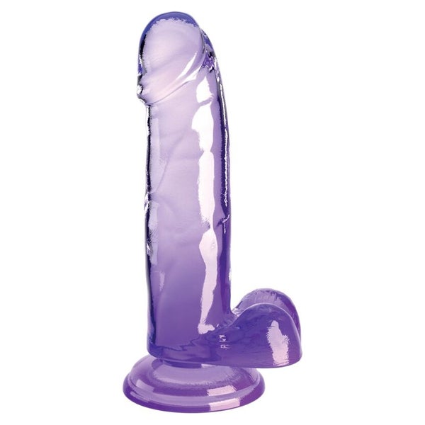 King Cock - Clear Realistischer Penis mitKugeln