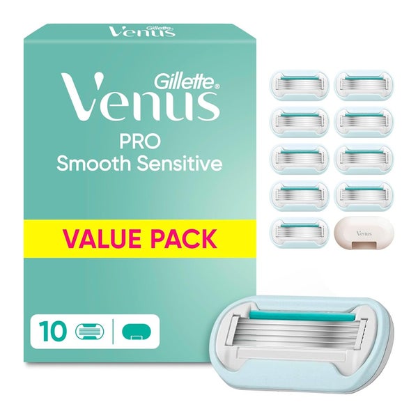 Gillette Venus Pro Smooth Sensitive Rasierklinge, 10er-Pack 1 St