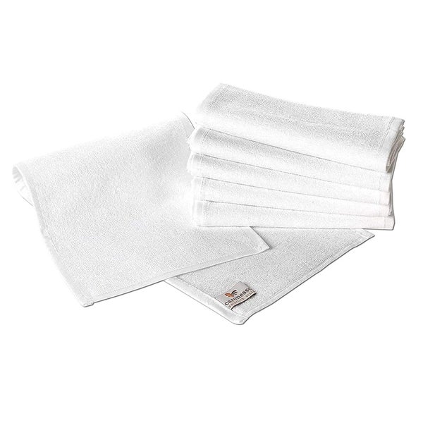 6x Rasiertücher 22 x 70 cm weiß Rasierhandtuch Gesichtstuch Barber Towel für die perfekte Rasur