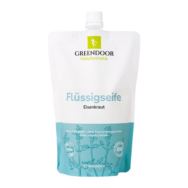 GREENDOOR Flüssigseife Nachfüllpackung Eisenkraut 500 ml