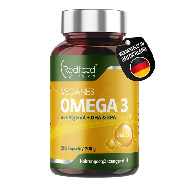 Omega 3 vegane Algenöl Kapseln 200 St