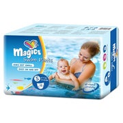 Magics Swim Pants Einweg-Schwimmwindeln für Babys, S (4-9kg) 12 St