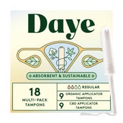Daye Schadstofffreie Tampons Gemischt – Normal (Bio & CBD) 18 St