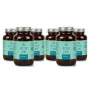 BitterLiebe - Omega 3 vegan Kapseln hochdosiert aus pflanzlichem Algenöl - hochwertigem EPA und DHA - Premium Omega-3-Fettsäuren für Veganer - leicht schluckbar 6x 90 St