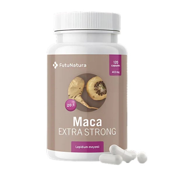 FutuNatura Maca 20:1 Extra Strong für Energie und Libido 120 St