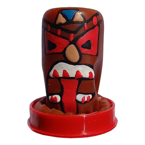 Scherzkondom «Tiki Totem» Accessoire polynesischem Charme (1 Stück) 1 St