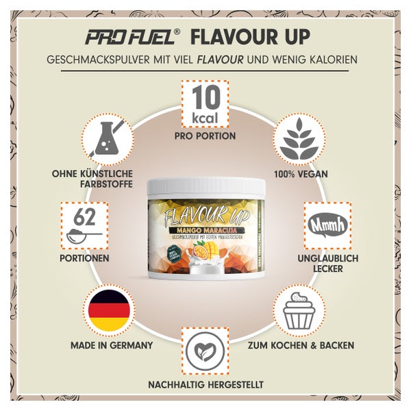 ProFuel - FLAVOUR UP Mango Maracuja - 10 kcal pro Portion 250 g