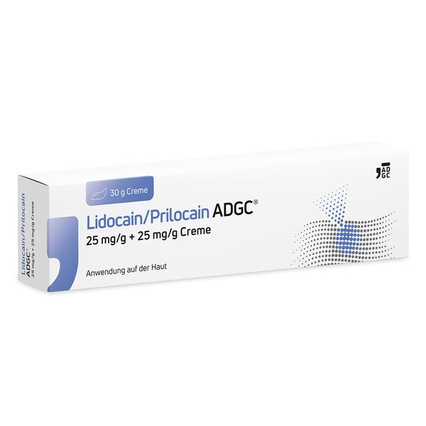 Lidocain/prilocain Adgc 25 Mg/g + 25 Mg/g Creme 30 g