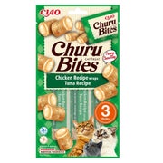 INABA Churu Bites Chicken tuna wrap 3x10g Thunfisch-Wickel für Ihre Katze 0,03 kg