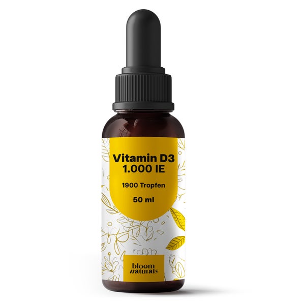 Vitamin D3 Tropfen 1.000 IE - 50 ml - Bloom Naturals 50 ml