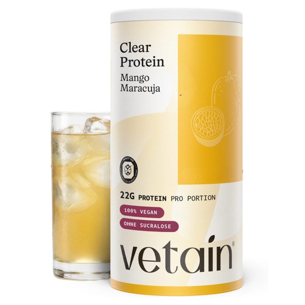 VETAIN Clear Protein Vegan - Mango Maracuja - 22g Protein 480 g