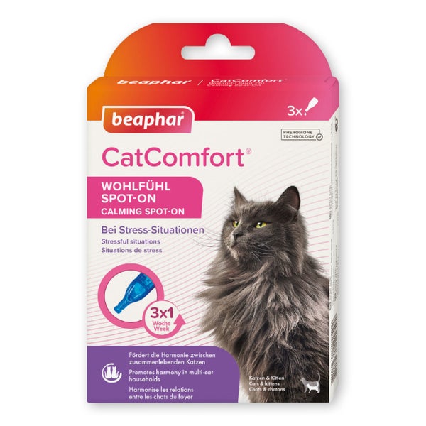 Beaphar CatComfort Wohlfühl Spot-On für Katzen - 3x 0,55 ml 3X0,55 ml