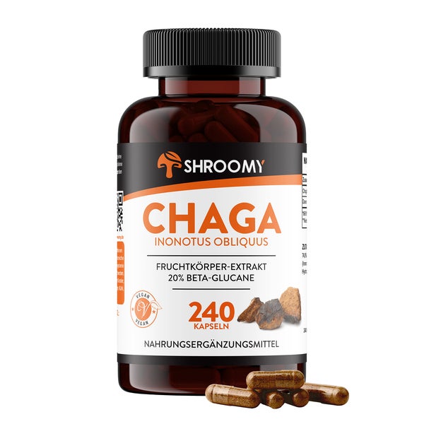 SHROOMY Chaga Extrakt Kapseln 240 St