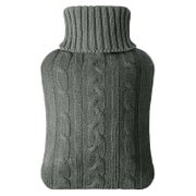 Wärmflasche 2L Strickbezug Bettflasche Gestrickter Stil Dunk 1 St