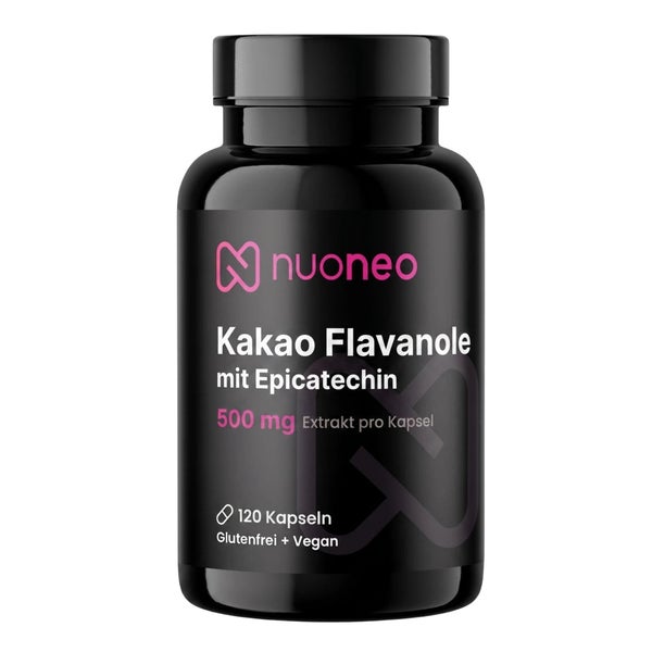 Kakao Flavanole 250 mg mit Epicatechin Kakaoextrakt Kapseln 120 St