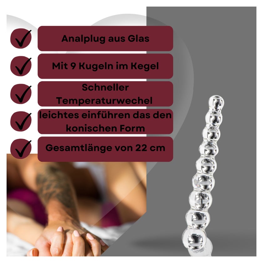 Lovelyness - Analplug aus Glas 