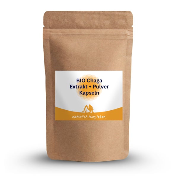 Bio Chaga Extrakt + Pulver Kapseln 60 St