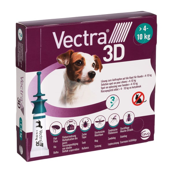 VECTRA 3D für Hunde von 4 bis 10 kg 3 St