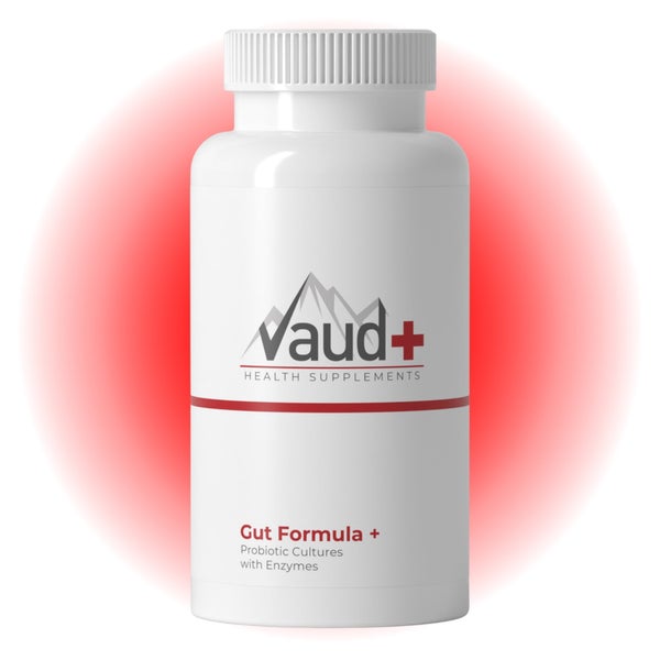 Vaud Gut Formula - Probiotika Darmflora Formel - 10 Bakterienstämme & Enzyme - Kapseln 100 St