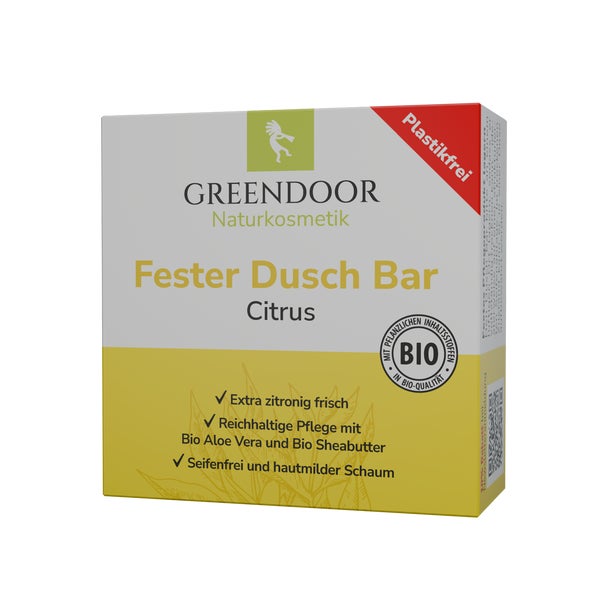 GREENDOOR Dusch Bar Citrus 75 g