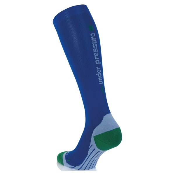 UNDER PRESSURE Competition | Sport-Kompressionsstrumpf (1 Paar) 39-42 (Wade: 30-40cm) / blau 2 St