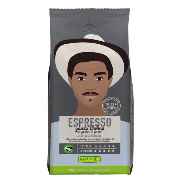 Rapunzel - Heldenkaffee Espresso, ganze Bohne