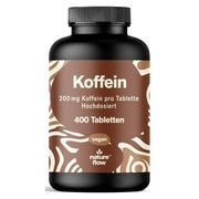 Koffeintabletten 200 mg - 400 Tabletten - Nature Flow 400 St