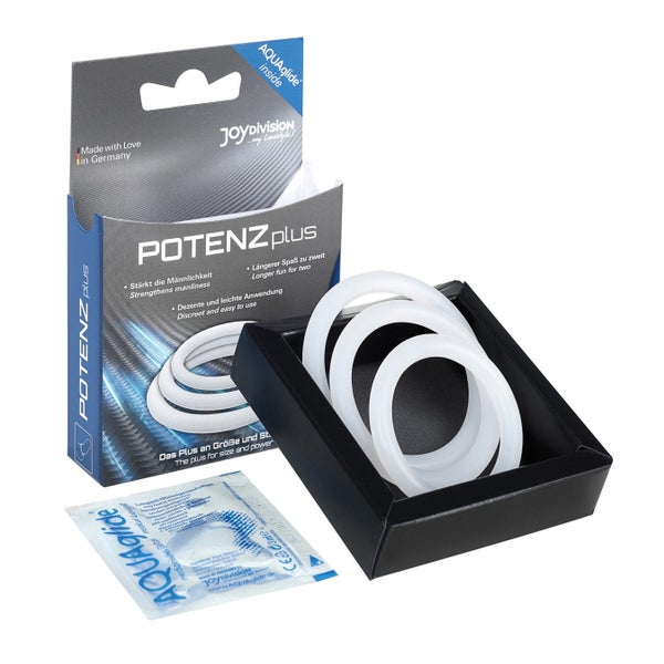 POTENZplus Penisringe Set 3 Silikon elastisch transparent (1 Stück) 1 St