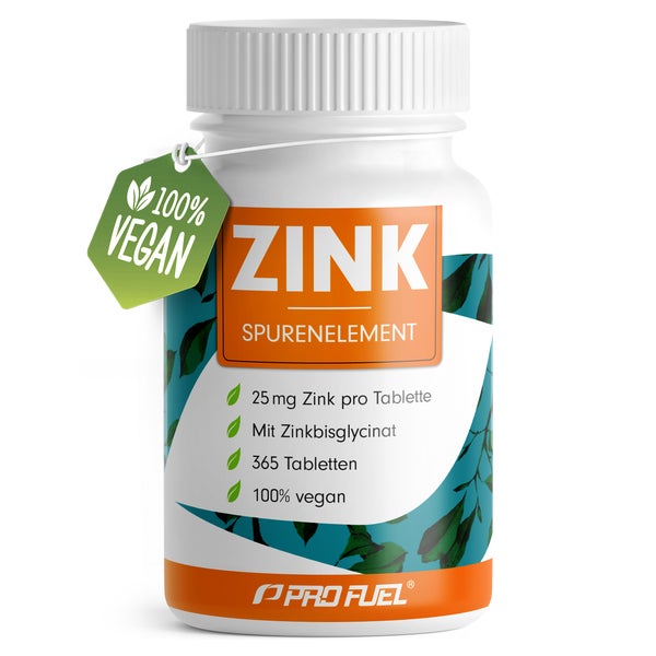 ProFuel - ZINK Tabletten | Bisglycinat | 365 Tabletten 365 St