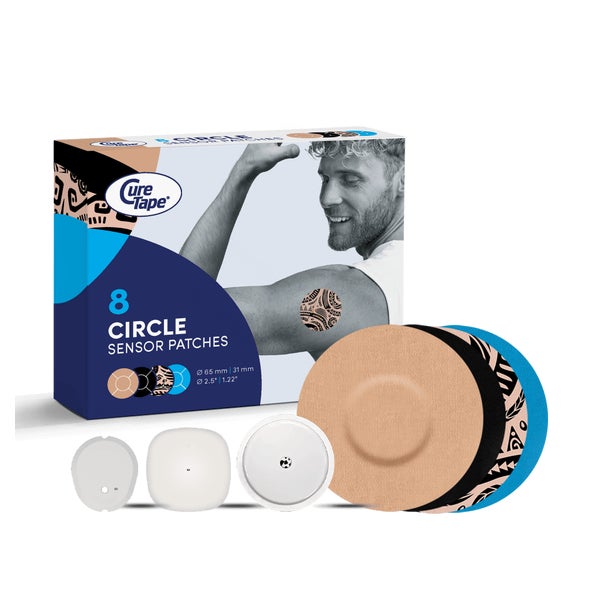 CureTape Sensor Patch - Freestyle Libre 3 & Dexcom Sensor G7 8 St