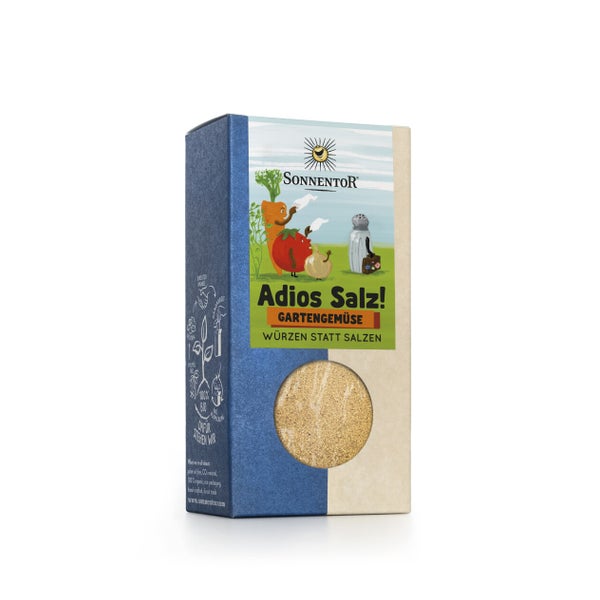 Adios Salz! Gemüsemischung Gartengemüse bio 55 g – Salzfreie Bio-Gewürzmischung 55 g