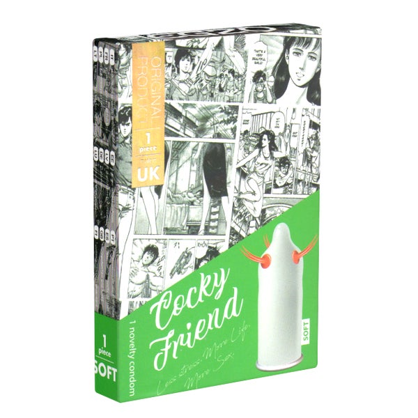 «Cocky Friend» 1 Spezialkondom mit weichen Stacheln (1 Kondom) 1 St