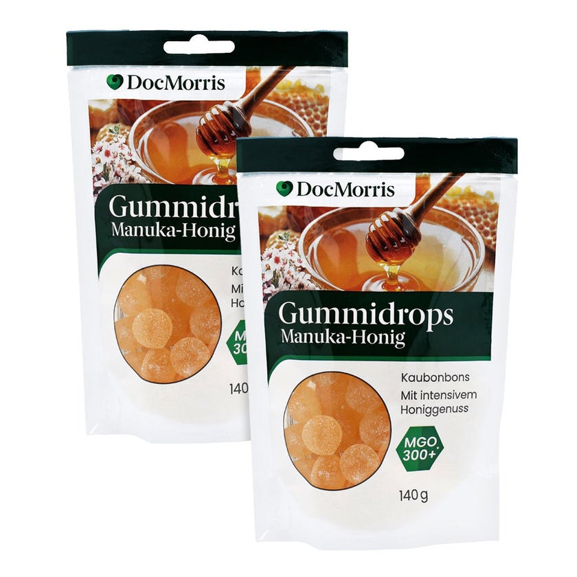 DocMorris Gummidrops Manuka-Honig Doppelpack 2X140 g