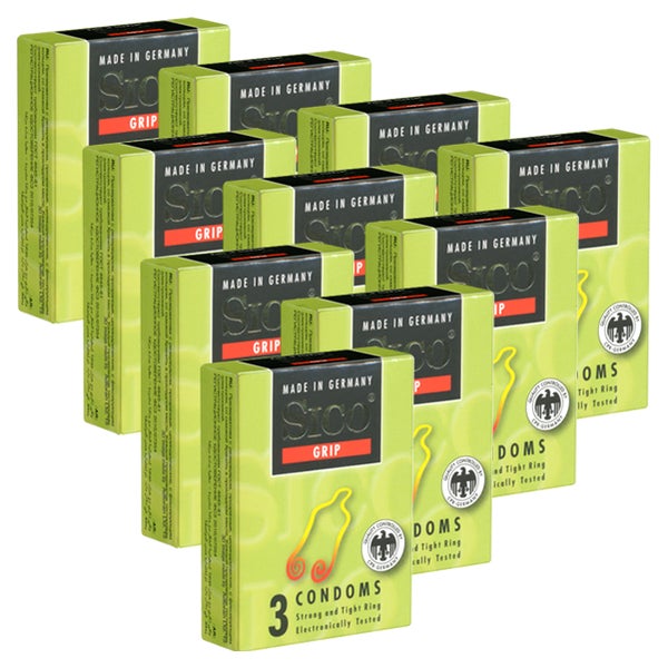 Sico «Grip» Kondome mit verstärktem Rollrand für besseren Sitz (30 Kondome) 30 St