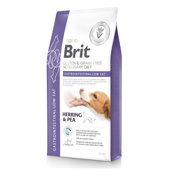 BRIT Grain Free Veterinary Diets Dog Gastrointestinal Low Fat 12 kg