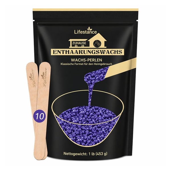 Lifestance Waxing Perlen Wachsperlen Lavendel 450 g