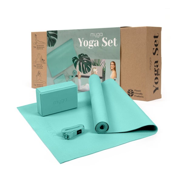 Myga Yoga-Einsteiger-Set - Türkis 1 Set