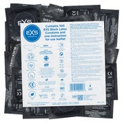 «Black Latex» - 100 schwarze Kondome mit Comfort-Form (100 Kondome) 100 St