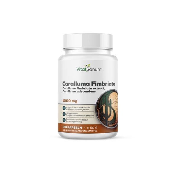 VitaSanum® Caralluma fimbriata Extrakt – 1000 mg Tagesportion – 100 Kapseln 100 St