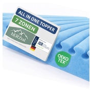 hERZtal All In One 7 Zonen Gelschaum Topper 140x200 cm