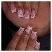Künstliche Fingernägel French Square 3D Kitty Nagelkleber AK 1 St