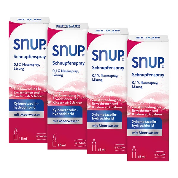 Snup Schnupfenspray 0,1% 15 ml Viererp. 4X15 ml