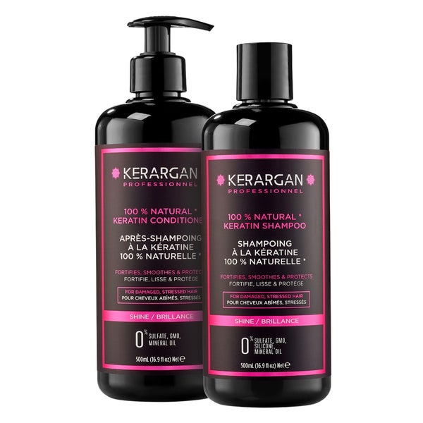 Kerargan - Duo Shampoo & Spülung mit Keratin 1000 ml