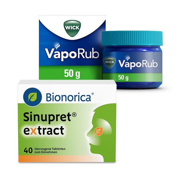 WICK VapoRub + SINUPRET extract 1 Set