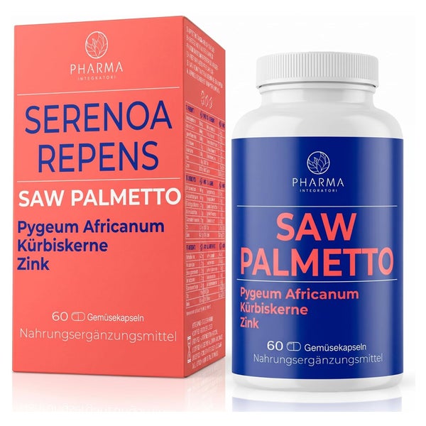 PHARMA INTEGRATORI Saw Palmetto mit Pygeum africanum, Zink 60 St