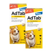 Produktabbildung: AdTab Kautabletten 5,5-11 kg Doppelpack 2X3 St