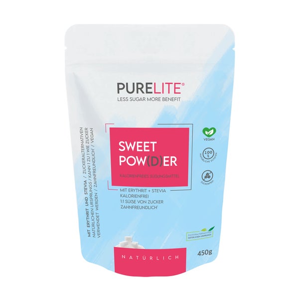 PURELITE Sweet Powder natürlich mit Erythrit & Stevia